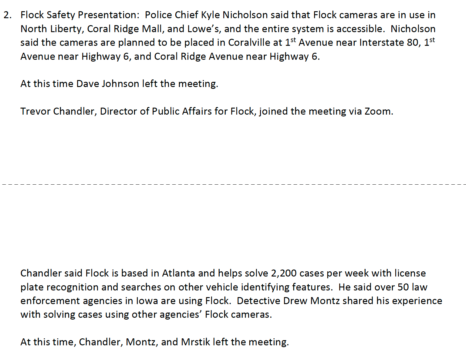 June 24 Work Session