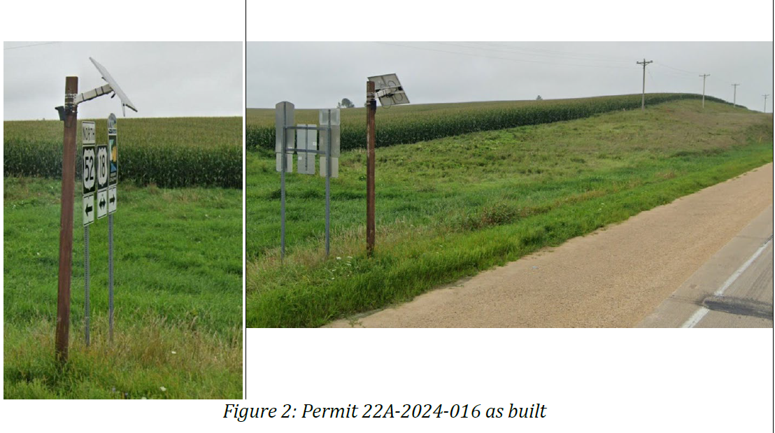 An installed roadside camera