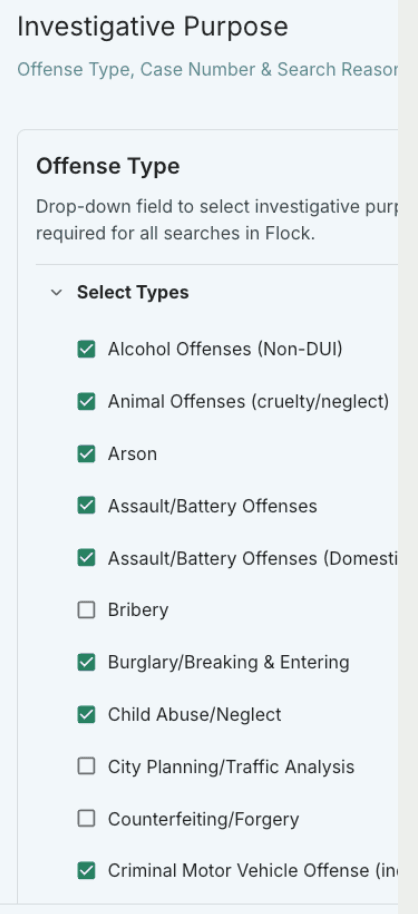 Dropdown showing 'City Planning/Traffic Analysis'