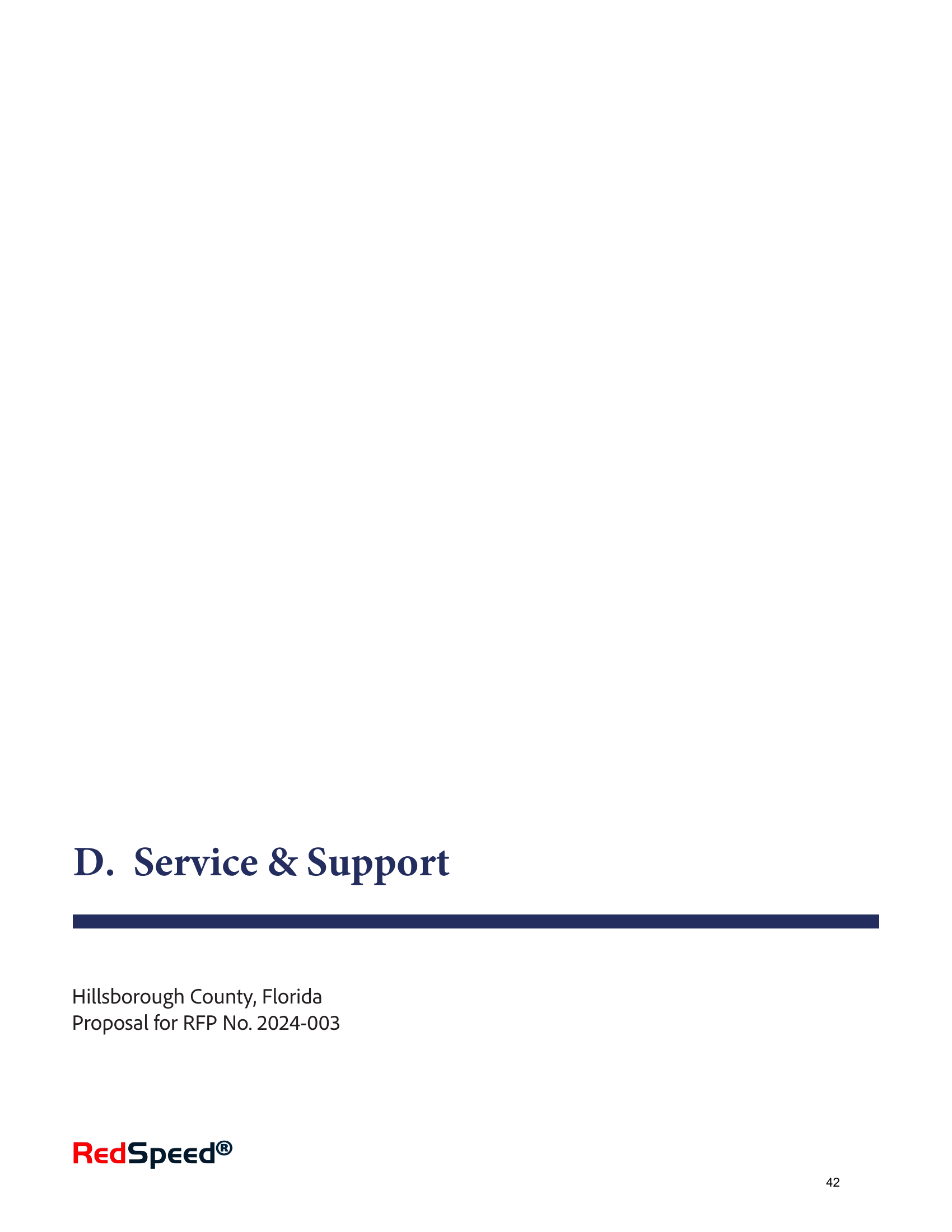 RedSpeed understanding and approach summary